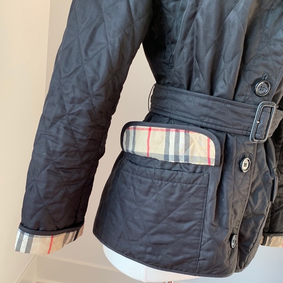Burberry Diamond Quilt Belted Jacket - Picture 5 of 14